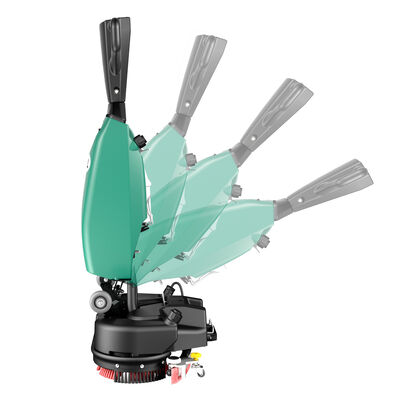 Portable small Mini Floor Scrubber Machine dryer 650W Cold Water Cleaner 5.1L Tank