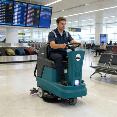 Harga yang bagus OEM Industrial Ride-On Scrubber Dryer Ideal untuk Pabrik dan Gudang Besar on line