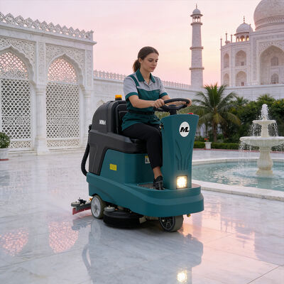 Bom preço Ride Industrial On Scrubber com luzes LED Limpeza profunda para grandes áreas on-line