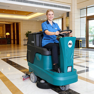 Guter Preis 350 W Ride On Floor Scrubber Trockner Mopping Maschine 8V 153AH Batterie Online