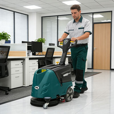 Bom preço Lavadora secadora de pisos de empuje de 460 mm con tanque de recuperación de 30L a batería para oficinas on-line