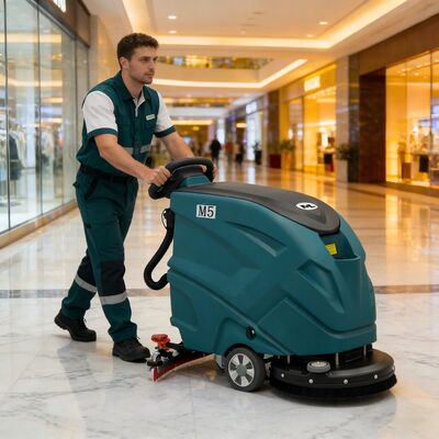 Bon prix 800 mm Squeegee marche derrière la machine de nettoyage de sol 50L réservoir de récupération 4,5h Temps de travail 2 ans de garantie en ligne