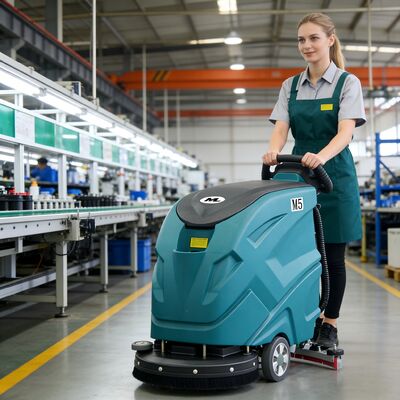 Good price 560mm Walk Behind Floor Scrubber Machine | 2000㎡/h Commercial Floor Cleaner online