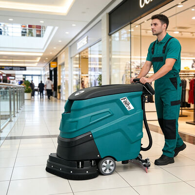 Good price Walk Behind Floor Scrubber 660mm Cleaning Width 5H ECO Mode Industrial Floor Cleaning Machine online